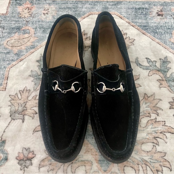 Gucci Suede Horsebit Loafers - Picture 5 of 16